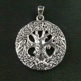 Pandantiv argint Arborele Vietii cu nod celtic